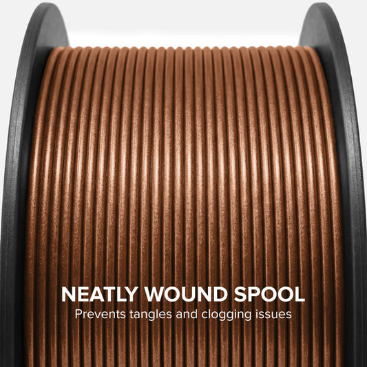 Numakers PLA Metallic Filament – Burnt Copper – 1.75 mm / 1 kg