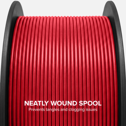 Numakers PLA+ Nuclear Red filament spool, second view