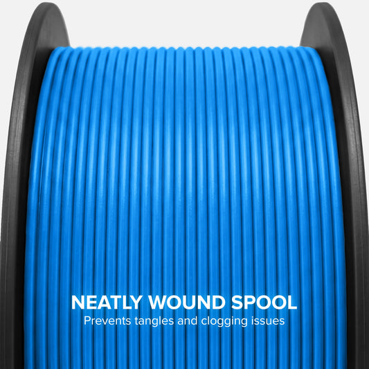 Numakers PLA+ Light Blue filament spool, second view