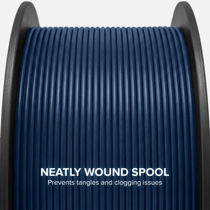 Numakers PLA+ Cobalt Blue filament spool, second view