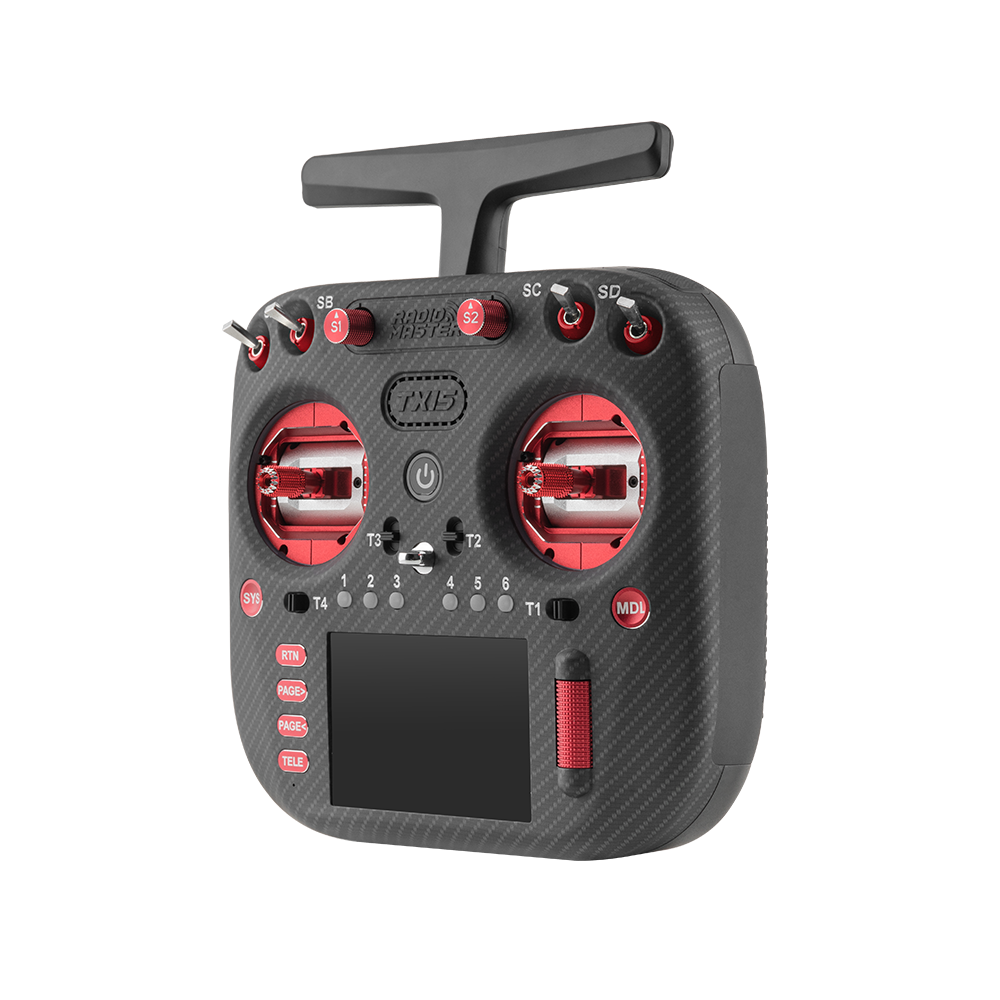 Radiomaster TX15 Max Radio Controller (M2, AG02)- ELRS Version- Red
