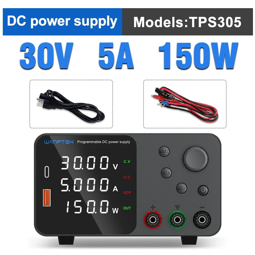 WANPTEK TPS305 Programmable DC Power Supply- 30V, 5A