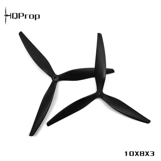 HQ MacroQuad Prop 10X8X3 (2CW+2CCW) Black-Glass Fiber Reinforced Nylon