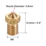 0.6 mm Nozzle V6 type for 3D Printer Brass Nozzle (Pack of 1)