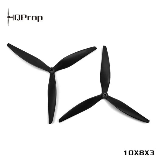 HQ MacroQuad Prop 10X8X3 (2CW+2CCW) Black-Glass Fiber Reinforced Nylon