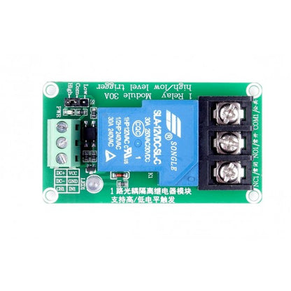 12V 1 Channel 30A Relay Module with Optocoupler, Isolation 12V Supports, High and Low Triger