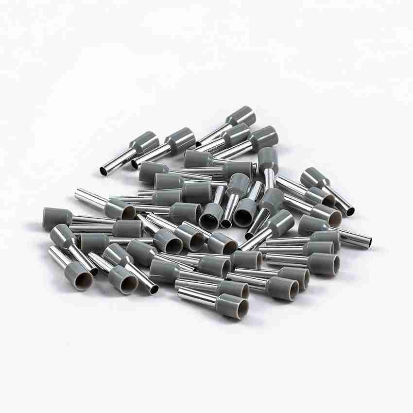 E7508 Grey 0.75 sqr mm Wire Ferrule Terminal Cable Lugs (Pack of 1)