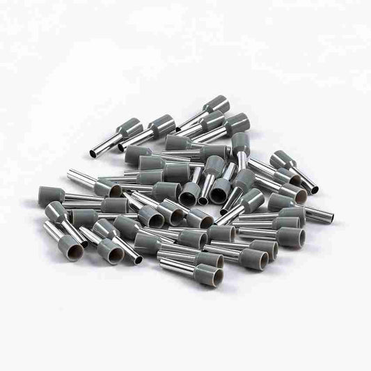 E7508 Grey 0.75 sqr mm Wire Ferrule Terminal Cable Lugs (Pack of 1)