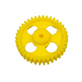 38 Teeth 60mm Plastic Spur Gear 6mm Shaft (yellow)