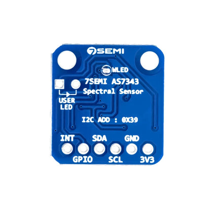 7Semi TCS3448 14-Channel Multi-Spectral Sensor Breakout Board | I²C Color & Ambient Light Sensor