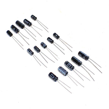 88 PCS Assorted Electrolytic Capacitor with Durable Plastic Storage Box