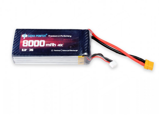 GenX 11.1V 3S 8000mAh 40C / 80C Premium Lipo Lithium Polymer Battery