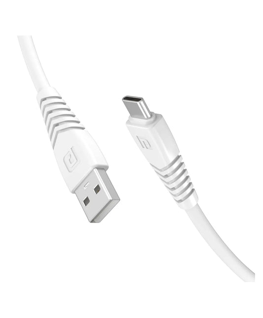 Portronics POR 1033 USB-A to Type-C Data Cable 1 m Length (White)