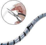 9MM PVC Spiral Wrapping Sleeve Band for wire harness-1 meter (White)