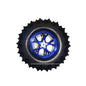 125mm ATV Robotics Wheel with Coupler-All Terrain Robot Monster Off Road Wheel (Blue)