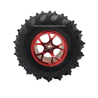 125mm ATV Robotics Wheel -All Terrain Robot Monster Off Road Wheel (Red)