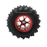 125mm ATV Robotics Wheel -All Terrain Robot Monster Off Road Wheel (Red)