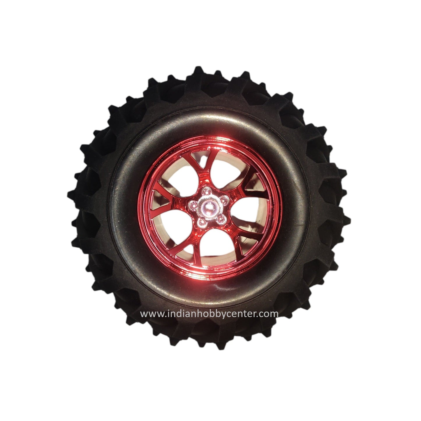 125mm ATV Robotics Wheel -All Terrain Robot Monster Off Road Wheel (Red)