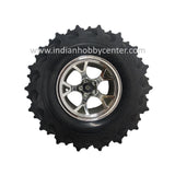 125mm ATV Robotics Wheel -All Terrain Robot Monster Off Road Wheel (Silver)