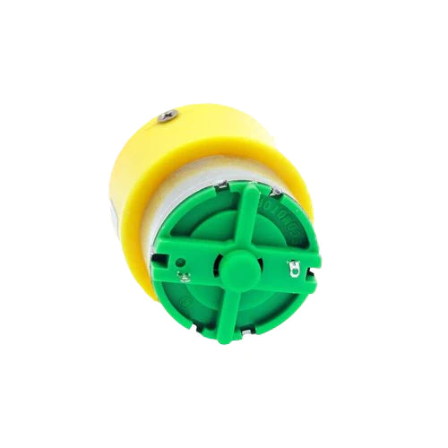 100 RPM Center Shaft DC 12V Gear Motor (Yellow)