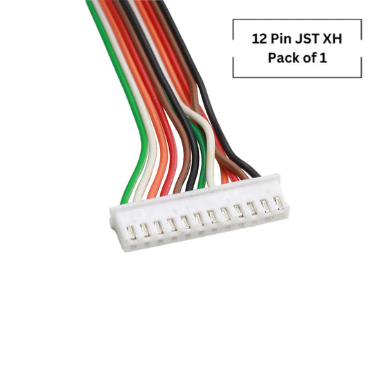 12 Pin JST-XH 2515 Female Connector with wire 25cm - 2.54mm Pitch (1 Pc)
