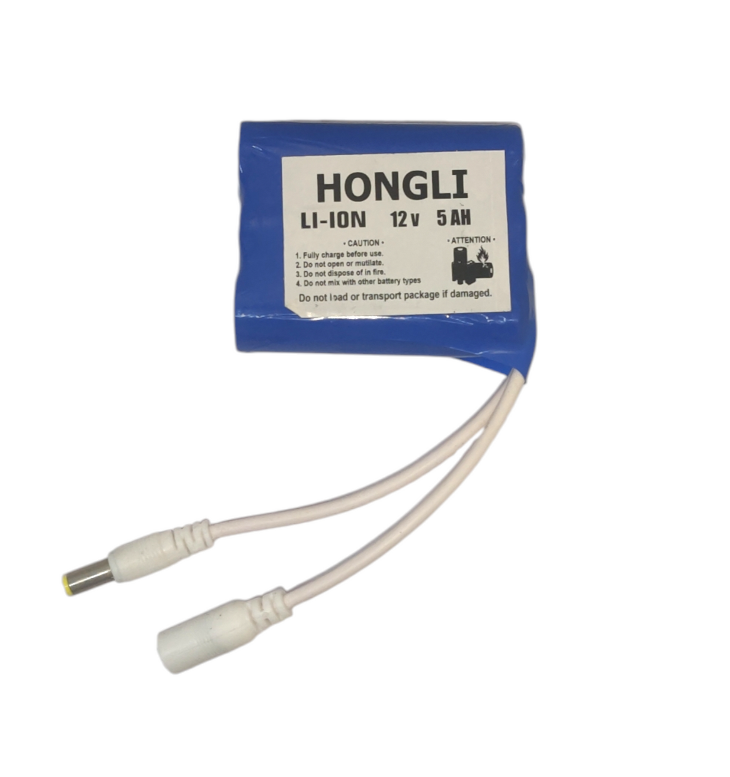 Hongli 12V (11.1v) 5000 Mah with BMS Lithium ion Rechargeable Battery Pack (18650x3)