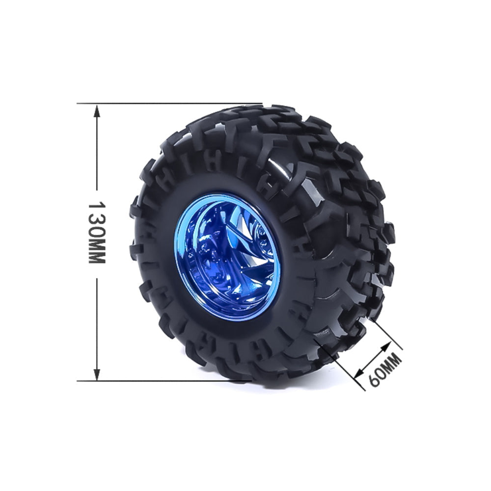 130mm Robotics Wheel for ATV with Coupler All Terrain Robot Monster Off Road Wheel