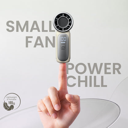 Portronics POR-3524 Toofan Nano Rechargeable Mini High-Speed Handheld Fan (Beige)