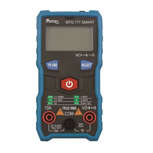 MetroQ MTQ-777 Smart Digital Autorange Multimeter - True RMS