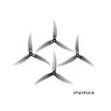 HQProp MacroQuad Prop J75(7X5X3) (2CW+2CCW)-Poly Carbonate Triblade Propeller Light Grey