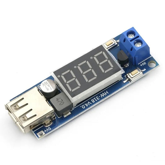 HW-318 DC-DC 4.5-40V To 5V 2A USB Charger Step down Converter Voltmeter Module