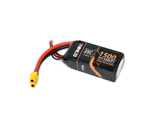 Bonka 7.4V 1500mAh 25C 2S 50C Burst 11.10Wh Lithium Polymer Battery Pack