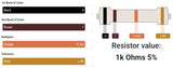 1K ohm 1/2 Watt ±5% Tolerance Carbon Film Resistor