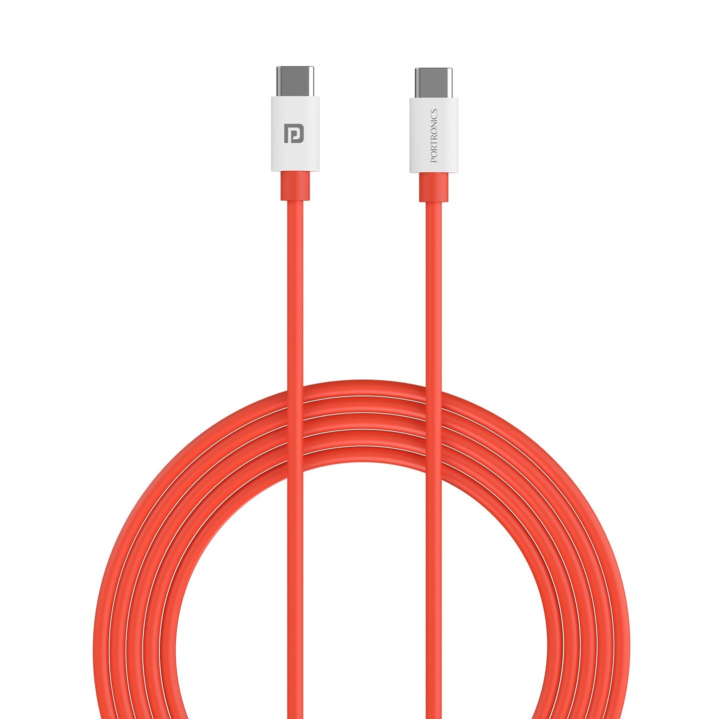 Portronics POR-2067 Konnect Dash Max 65w Type-C To Type-C Cable  1 Meter Length  (Red)