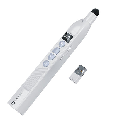 Portronics POR-2150 SlideMate 2 Wireless Presenter Remote with Laser Pointer (White)