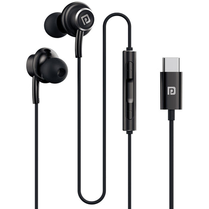 Portronics POR 3036 Conch Sigma C in Ear Type C Wired Earphones (Black)