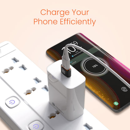 Portronics POR-2788 Bridge X USB 3.0 Type C Female to USB Male OTG Adapter, 5Gbps High Speed Data Transfer, Fast Charging,  (Black)