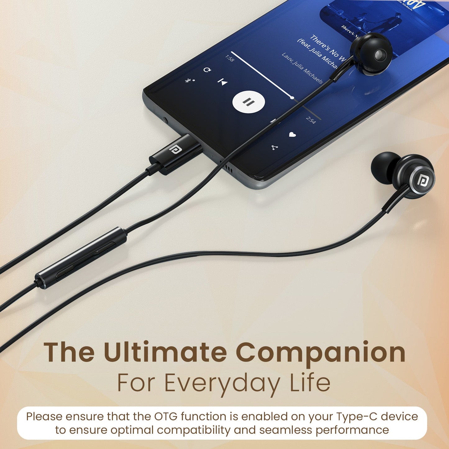 Portronics POR 3036 Conch Sigma C in Ear Type C Wired Earphones (Black)