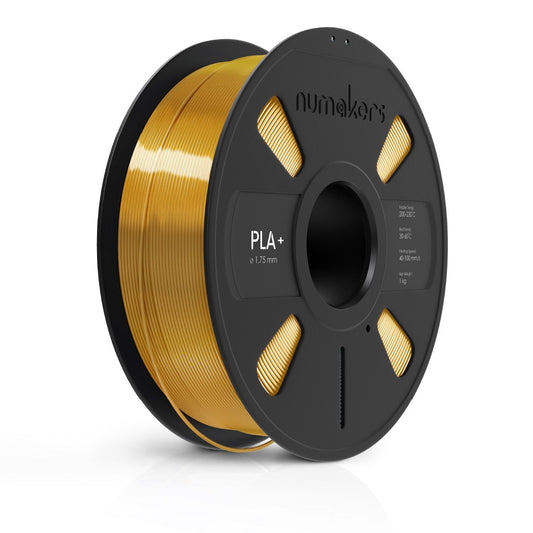 Numakers PLA Silk Filament – Gold – 1.75 mm / 1 kg