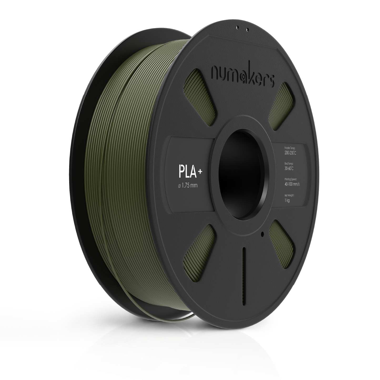 Numakers PLA PRO Filament – Army Green– 1.75 mm / 1 kg