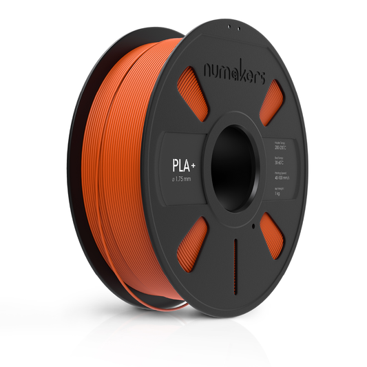 Numakers PLA+ Filament – Outrageous Orange – 1.75 mm / 1 kg