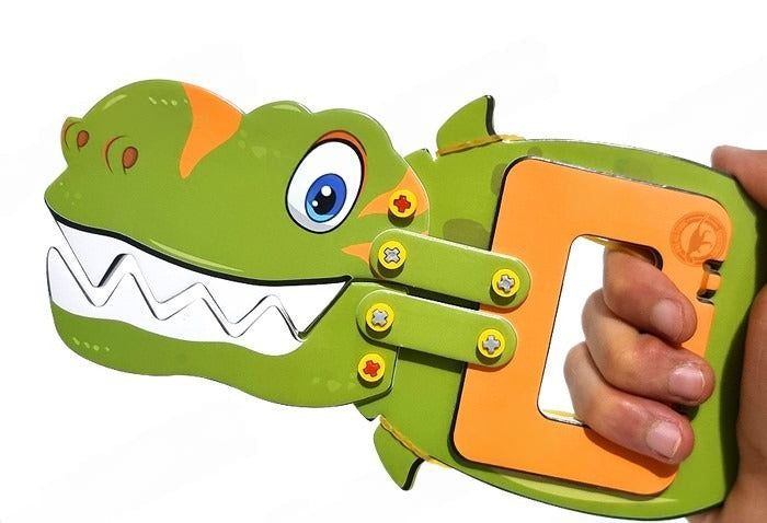 DIY Mechanical Dinosaur Game Developing Intelligent Playing Stem Science Toy