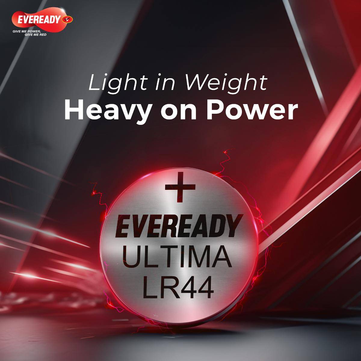 Eveready LR44 1.5V Eveready Ultima Lithium Coin Battery (Pack of 1)