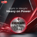 Eveready LR44 1.5V Eveready Ultima Lithium Coin Battery (Pack of 2)