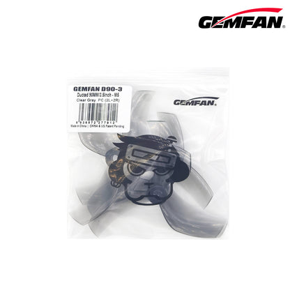 Gemfan D90-3 3.5-inch Cinewhoop Propellers M5 – Clear Gray (4pcs)