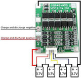 BMS 4S 30A 14.8V with Cable Li-ion Lithium Battery Protection Board PCB Protection Board