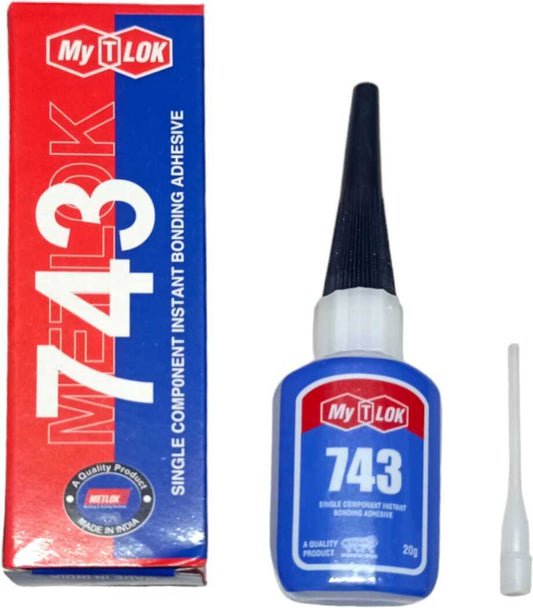 METLOK - 743 Instant Bonding Adhesive - 20gms [MyTLok]