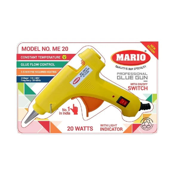 Mario ME-20, 20 Watt Hot Melt Glue Gun for 7mm Gluestick