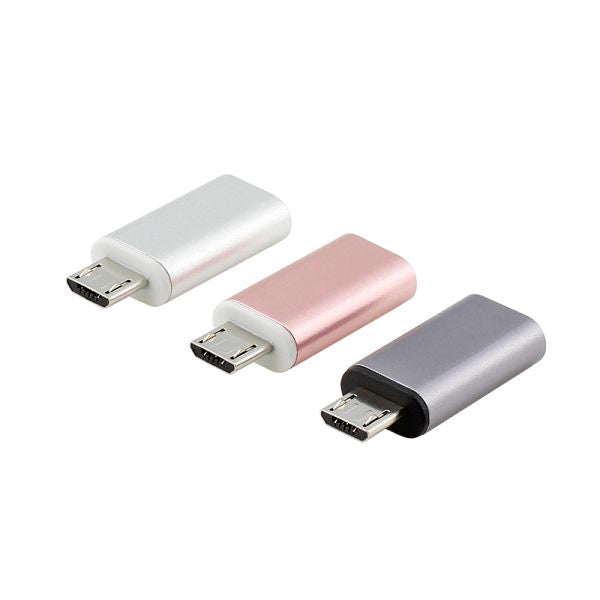 KPS Type C Female to Micro USB Male Adapter, Converter USB C to Micro USB, Charger Connector Works with Smartphones, Tablets, and More Devices with Micro USB Port (Multi-colour)