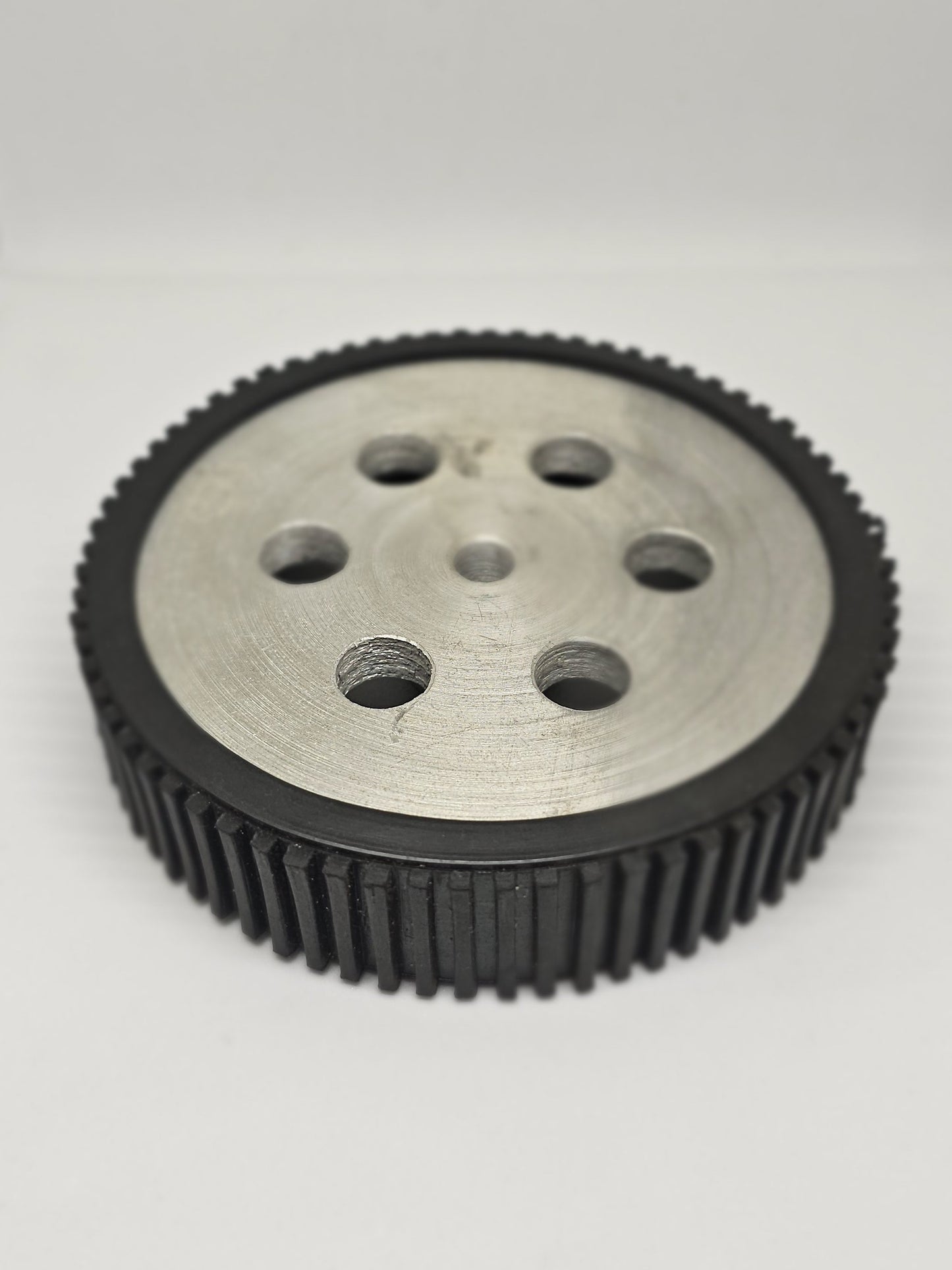 10x2 CM Aluminum Robot Wheel 6mm Shaft with Grip